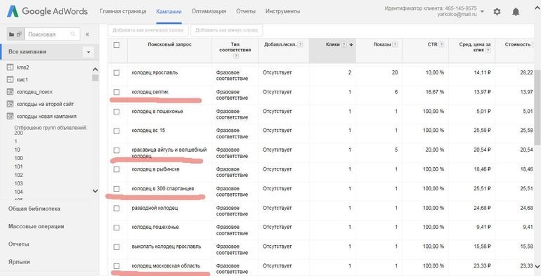 Анализ рекламной кампании для yarkolco.ru